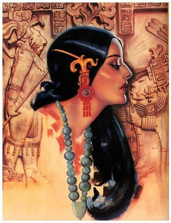 Mayan Latina Art, Jorge Gonzalez, Hispanic Art, Latino Art, Mexican Culture Art, Mayan Art, Pinup Art, Mexico Art, Aztec Art