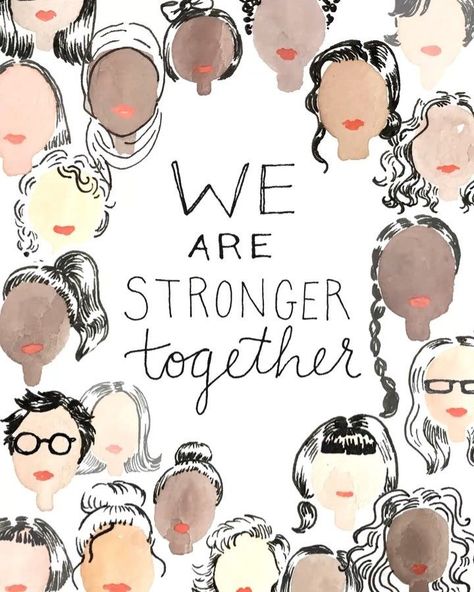 We Are Stronger Together Man Card, Chimamanda Ngozi Adichie, The Future Is Female, Future Is Female, Feminist Quotes, International Women’s Day, Womens March, Womens History Month, Strong Women Quotes