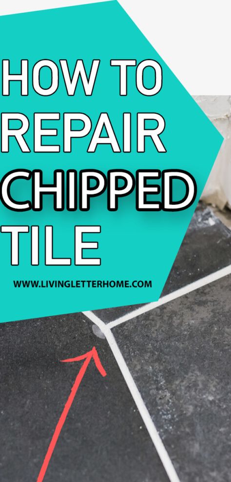 EASIEST way to repair chipped tile Cracked Tile Repair, Mexican Tile Floor, White Mosaic Tiles, Tile Repair, Slate Hearth, Saltillo Tile, Home Maintenance Checklist, Tiles Ideas, Tile Edge