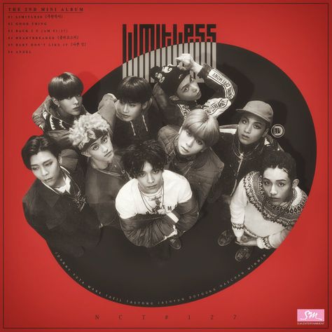 NCT 127 Limitless } Fan made album { cover by diyeah9tee4 @DeviantArt Nct Limitless Aesthetic, Nct 127 Poster, Kpop Graphic Design, Nct 127 Album Cover, Nct 127 Album Aesthetic, We Young Nct Dream Album Cover, Kpop Graphic, Nct Dream Graphic Design Posters, Nct Album