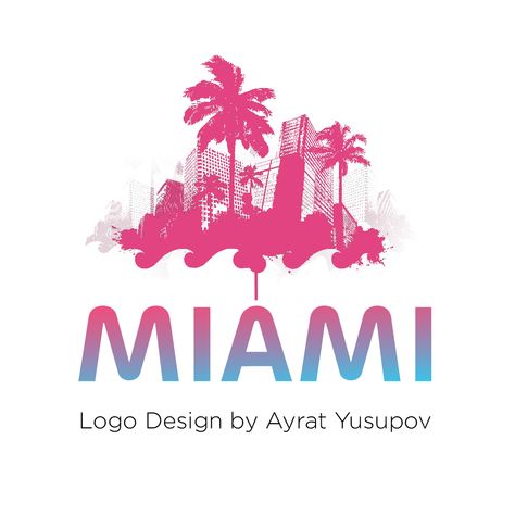 Logo Design for MIAMI Building by Ayrat Yusupov Miami Building, Miami Logo, Key Biscayne, Butterfly Theme, Miami Cuban, Travel Locations, Ig Stories, Miami Fl, Design Tips