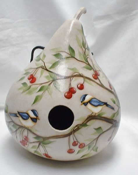 Gourds Art, Gourd Birdhouses, Gorgeous Gourds, Gourd Crafts, Gourds Birdhouse, Decorative Gourds, Hand Painted Gourds, Gourds Crafts, Painted Gourds