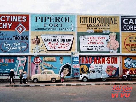 [Photos] 28 Advertisements From Old Saigon - Saigoneer New York January, Vietnam History, Vietnam Art, Saigon Vietnam, South Vietnam, Retro Designs, Ho Chi Minh, Photo Archive, Color Of Life