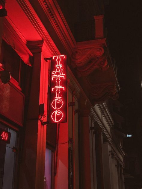 Tattoo Parlor Photoshoot, Tattoo Studio Aesthetic Dark, Tattoo Store Aesthetic, Tattoos Vision Board, Tattooist Aesthetic, Tattoo Vision Board, Red Vision Board, Benton James Kessler, Tattoo Studio Aesthetic