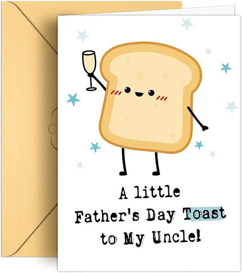 Uncle Fathers Day Card - Father's Day Toast to My Uncle Card, Funny Fathers Day Cards, Uncle Fathers Day Gifts from Niece and Nephew, Greeting Cards Gift for Uncle - fathers day card Uncle Bday Card, Funny Fathers Day Cards, Drawing Story, Gift For Uncle, Fathers Day Card, Gifts For Uncle, My Uncle, Art Things, Funny Fathers Day