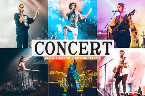 Concert Lightroom Presets For Mobile & Desktop Instagram Story Filters, Galaxy Background, Cherry Blossom Background, Pastel Background, Instagram Filter, Lightroom Presets Free, Birthday Background, Presets Lightroom, Business Card Mock Up