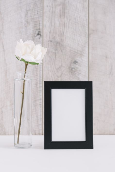 Frame On Table, Frame Mockup Free, Blank Picture, Flower In Vase, Picture Frame Table, Pink And White Background, Phone Wallpaper Boho, Floral Wedding Invitation Card, Plant Art Print