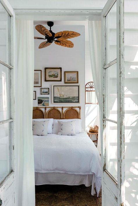 A renovated two-storey cottage with a serene, coastal interior | Country Style Antique Beach House Decor, Country Style Magazine, White Exterior Houses, Tropical Boho, Beach Bungalow, Cottage Renovation, Cottage Life, Beach Retreat, Air Bnb