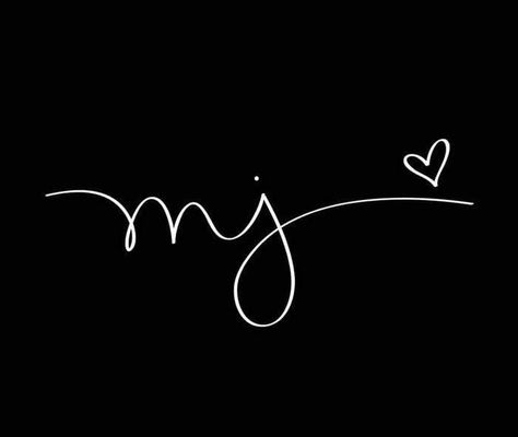 M And J Tattoo, M J Logo, Mj Logo, J Tattoo, Tiny Wrist Tattoos, M Tattoos, Cursive Tattoos, L Tattoo, Cute Easy Doodles