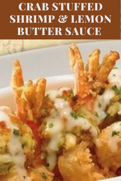 Shrimp Parmigiana, Baked Stuffed Shrimp Recipes, Crab And Shrimp Recipe, Baked Stuffed Shrimp, Stuffed Shrimp, Crab Rangoon Recipe, Lump Crab Meat, Crab Cake Recipes, Crab Stuffed