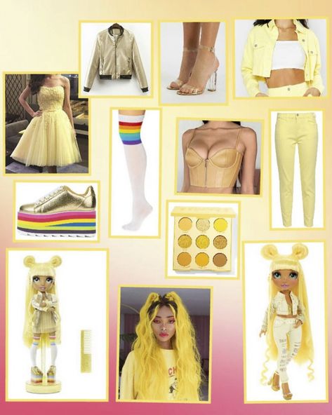 Rainbow High dolls fashion in real world Sunny Rainbow High Dolls, High Clothes, Real Fashion, Dolls Fashion, Rainbow Outfit, Rainbow Fashion, Diy Fashion Clothing, Rainbow Theme, Rainbow High