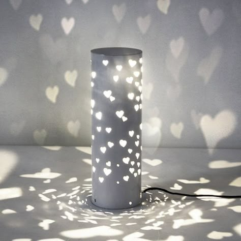 Heart Themed Bedroom, Aesthetic Lamp Night, Heart Room Decor, Cute Lamp, Heart Lamp, Iron Table Lamp, Glow Lamp, Geometric Shapes Art, Cute Diy Room Decor