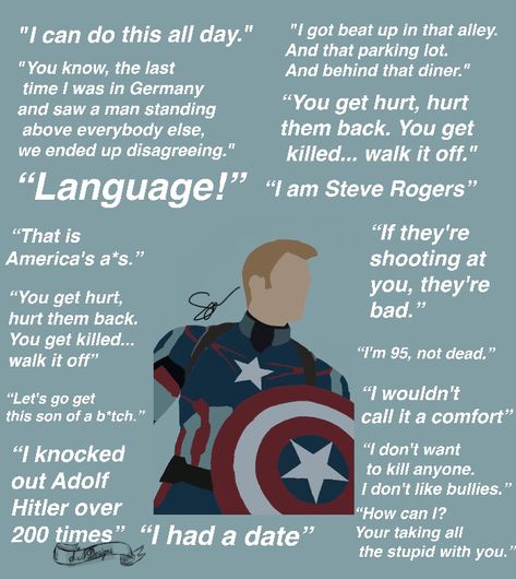 Captain America Quotes Inspirational, Steve Rogers Quotes, Steve Rogers Imagine, Captain America Fan Art, Captain America Quotes, Quotes Winter, Cool Marvel, Avengers Quotes, Captain Rogers