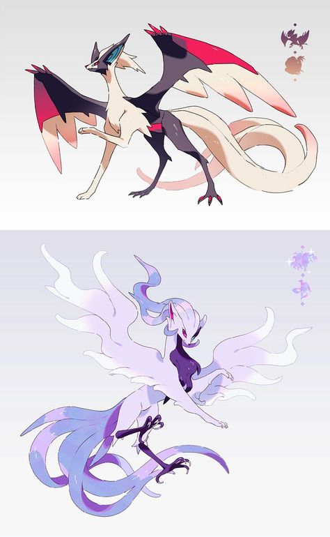 Flying Type Fakemon, Fan Made Pokemon Designs, Legendary Fakemon, Fanmade Pokemon, Pokemon Fusions, Solgaleo Pokemon, Pokemon Dragon, Pokemon Fusion Art, Mega Pokemon