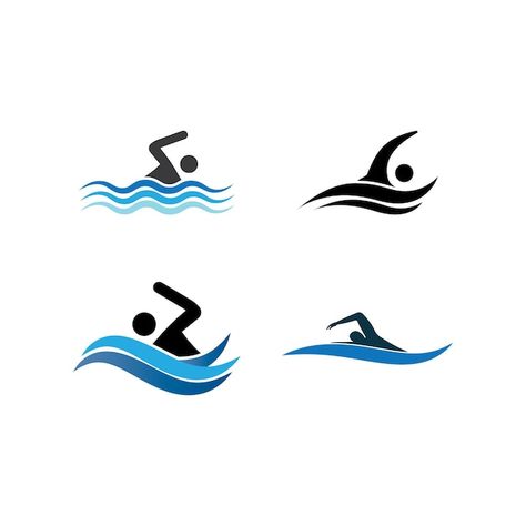 Vector swimming sport logo | Premium Vector #Freepik #vector #silhouette-logo #swimmer #man-logo #swimming-swimmer Sawmill Logo, Logo Swimming, Swim Logo, Silhouette Logo, Olympic Village, Swimming Sport, 3d Cakes, Vector Silhouette, Sport Logo