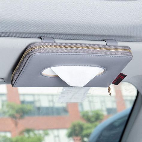 SUN VISOR TISSUE HOLDER 
#caressentials #travelhacks #amazon Car Tissue Holder, Car Sun Visor, Tissue Case, Car Essentials, Leather Mask, Tissue Box Holder, Tissue Holder, Car Set, Sun Visor