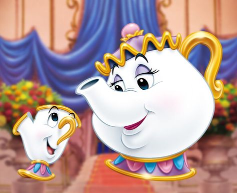 Mrs. Pot and Chip Mrs Potts And Chip, Mrs Potts, The Beauty And The Beast, Images Disney, Diamond Picture, Desenho Tattoo, Pinturas Disney, Disney Beauty And The Beast, Diamond Mosaic