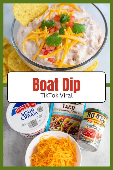 Dive into the viral sensation with this 4-ingredient Taco Dip that's taking TikTok by storm! 🌮 "Boat Dip" is an easy appetizer is perfect for any gathering, and it's guaranteed to have your guests asking for seconds. 😋 Boat Dip Recipe, Cold Taco Dip, Boat Dip, Hoagie Dip, Cold Dip, Chip Dip Recipes, Cold Dip Recipes, Dip For Tortilla Chips, Taco Dip Recipe