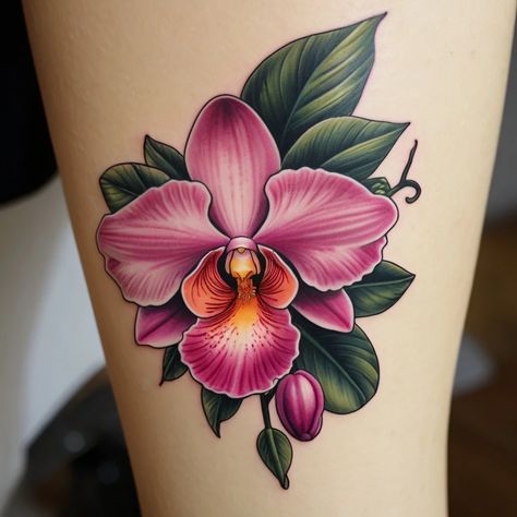 Discover the elegance and symbolism of orchid tattoos with this stunning collection. Orchids represent beauty, strength, love, and rare grace, making them a perfect tattoo choice. From minimalist line art to vibrant watercolor designs, these tattoos can be personalized to reflect femininity, resilience, or personal growth. Whether on the shoulder, wrist, or back, orchid tattoos bloom with meaning. Explore ideas for your next ink and find inspiration in nature's most delicate flower. Orchids Tattoos For Women, Cattleya Flower Tattoo, Orchid Tattoos, Tattoos Meaning, Orchid Tattoo, Perfect Tattoo, Watercolor Designs, Minimalist Line Art, Vibrant Watercolor