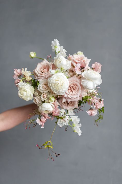 Vow Exchange, Pink And White Weddings, Bridal Bouquet Pink, Blush Wedding Flowers, Bridal Bouquet Flowers, White Bridal Bouquet, Intimate Wedding Ceremony, White Wedding Bouquets, Pink Wedding Flowers