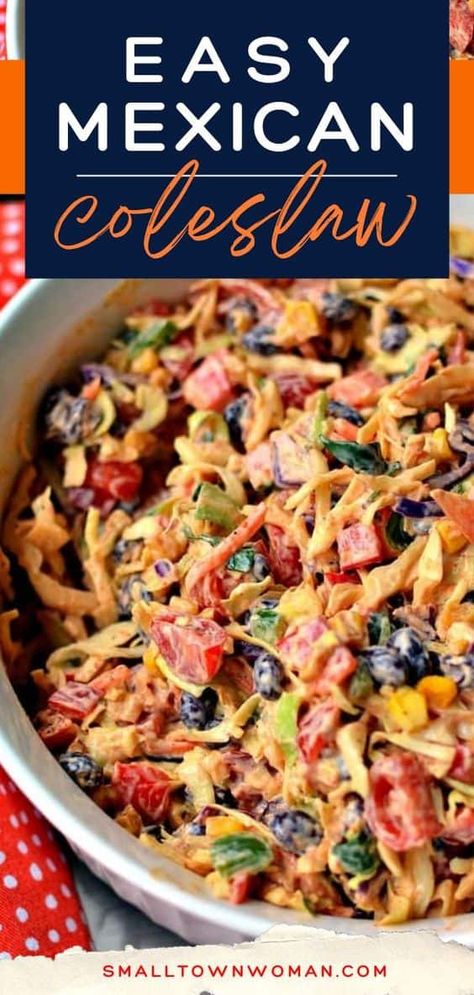 Easy Mexican Coleslaw, Mexican Party Side Dishes, Mexican Coleslaw Recipe Cabbage Salad, Mexican Easter Dinner Ideas, Mexican Easter Food, Carribean Side Dishes, Sides For Enchiladas Dinners, Easter Sides Dishes, Mexican Side Dishes For Parties