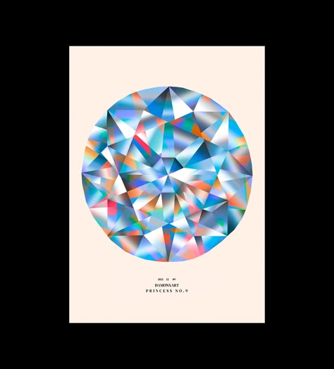 damon xart on Behance Mesh Gradient, Diamond Illustration, Crystal Illustration, Wedding Graphic Design, Diamond Graphic, Fashion Adobe Illustrator, Creative Banners, New Taipei City, Design Illustration Fashion