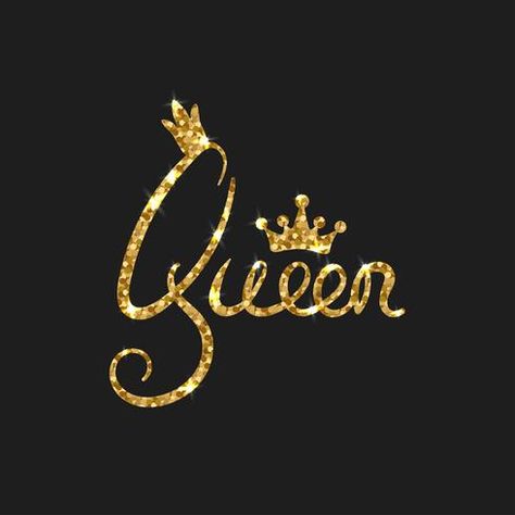 Queen Lettering Design, Queen Wallpaper Crown, King And Queen Pictures, Queen Design, Queen Images, Queens Wallpaper, Queen Tattoo, Words Wallpaper, Design Name