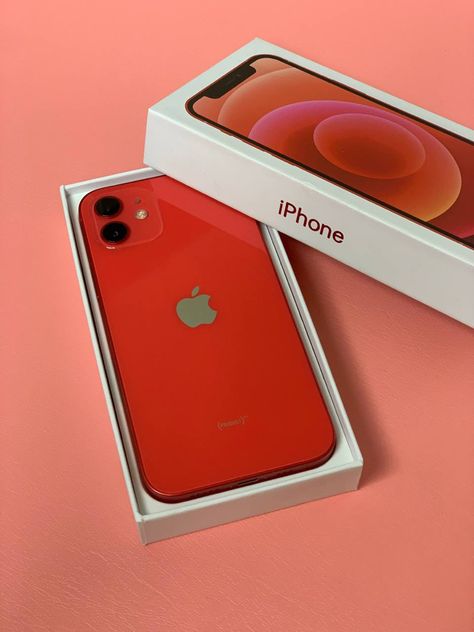 Iphone 12 Iphone 12 Aesthetic, Iphone 12 Red, Iphone Vision Board, Manifesting Iphone, Iphone 11 Red, Red Iphone, Iphone Watch, Iphone Obsession, Apple Macbook Air