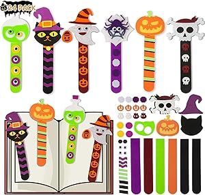 Halloween Bookmarks Craft For Party, Prizes For Kids, Halloween Trick Or Treating, Halloween Craft Kits, Party Favors Halloween, Halloween Party Activities, Halloween Class Party, School Art Activities, Halloween Classroom