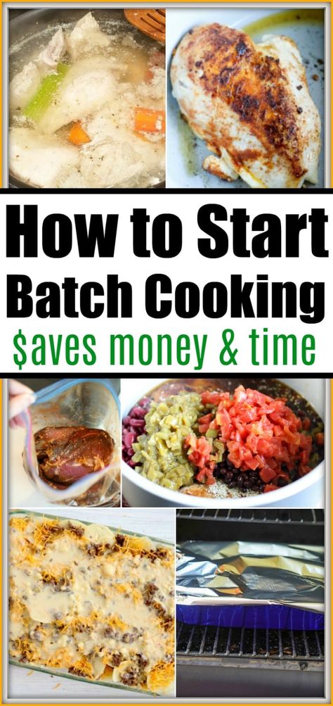 Batch Cooking Healthy, Cooking In Bulk, Resep Makanan Beku, Batch Cooking Recipes, Smart Hacks, Slow Cooker Shredded Chicken, Healty Dinner, Easy Freezer Meals, Healthy Meals To Cook