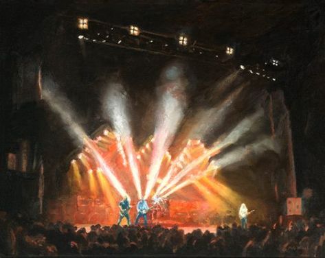 Pete Marsh Art - Music Art - Painting Concert Painting, Concert Drawing, Marsh Art, Music Art Painting, Higher Art, Music Painting, Website Services, Apartment Aesthetic, Gcse Art