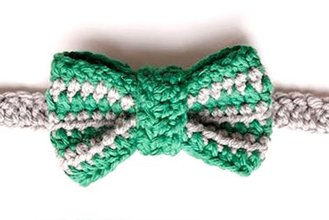 Crochet A Bow, Crochet Bow Tie, Crochet Bow Ties, Bow Tie Pattern, Make A Bow Tie, Crochet Bow, Bowtie Pattern, 4mm Crochet Hook, Dog Crochet