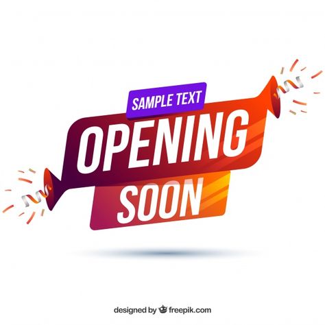 Opening soon background with typography Free Vector For Sale Template, Headline Design, Printable Signs Free, Out Of Order Sign, Sale Template, Business Background, Immigration Canada, Dapper Dogs, Poster Template Design