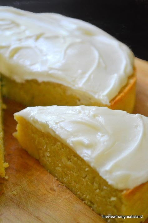 Meyer Lemon Cake, Glutenfri Baking, The View From Great Island, Custard Pudding, Passover Recipes, Lemon Flavor, Gf Desserts, Gluten Free Sweets, A Piece Of Cake