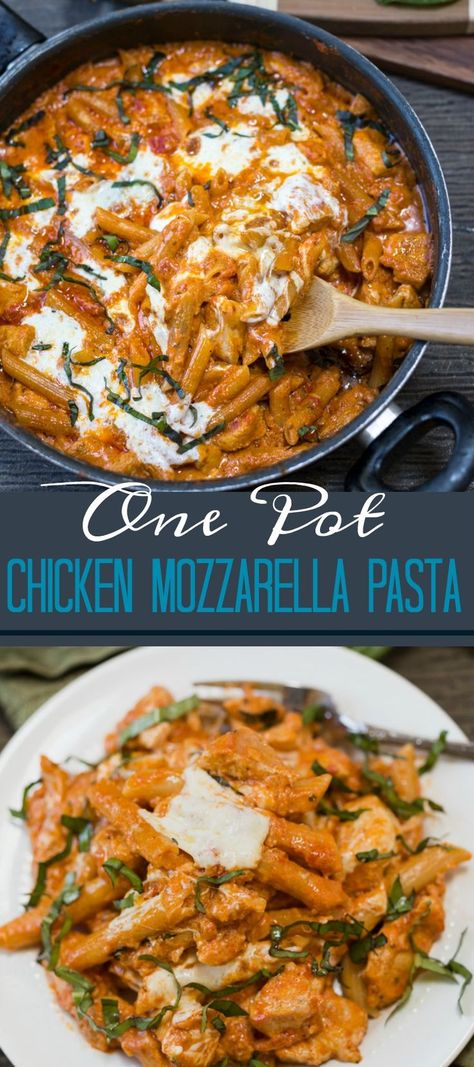 Chicken Marinara Pasta, Creamy Marinara Sauce, Fresh Mozzarella Recipe, Chicken Mozzarella Pasta, Chicken Mozzarella, Chicken Marinara, Pasta Marinara, Mozzarella Pasta, Mozzarella Recipes