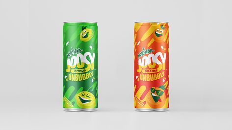 Mirinda Joosy on Behance Soda Can Label Design, Gift Voucher Design, Packaging Snack, Typography Packaging, Voucher Design, Sour Foods, Water Packaging, Tetra Pak, Drinks Packaging Design