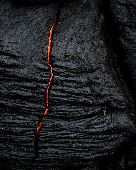 Jan Erik Waider on Instagram: "»𝐋𝐚𝐯𝐚« — Iceland (2021)  In March 2021, a volcanic eruption began in the Geldingadalir valley at Fagradalsfjall Mountain on the Reykjanes peninsula in Iceland. The volcano is only located 30 km from Reykjavík and the eruption lasted for several months, constantly changing the surrounding landscape.  All photos were taken in Nátthagi valley where you could get really close to the fresh lava flow. If this valley is filled up with lava, the lava will flow down the mountains towards the ocean.  I was most interested in getting as close as possible to the action and using a Nikon AF-S NIKKOR 500 mm f/5.6E PF prime lens to capture those bizarre and beautiful details. The place absolutely exceeded my expectations and the variety of textures and shapes I did not Volcanic Aesthetic, Lava Aesthetic, Lava Pattern, Reykjanes Peninsula, Iceland Nature, Volcanic Mountains, Basalt Rock, Volcanic Eruption, Dark Landscape