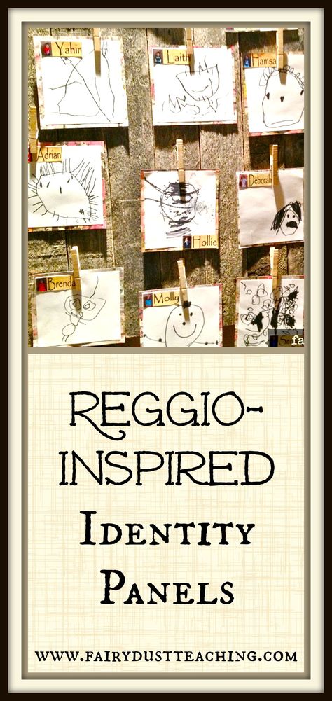 Celebrate the unique child while building community with Identity Panels. Painted Embroidery, Fairy Dust Teaching, Reggio Emilia Classroom, Emergent Curriculum, Reggio Emilia Approach, Reggio Inspired Classrooms, Reggio Emilia Inspired, Reggio Classroom, Building Community