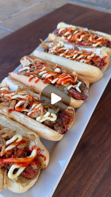 J’s Good Eats on Instagram: "Yoyo’s Hot Dog | Copycat Recipe

Shopping List:
Beef dogs
White onion
Butter
Brown sugar
Worcestershire sauce
Salt and pepper
Hot dog buns
Cream cheese
Crispy onions
Japanese mayo
Sriracha" Japanese Mayo, Onion Butter, Dogs White, Flat Top Grill, Crispy Onions, White Onion, Copycat Recipe, Worcestershire Sauce, Tasty Recipes