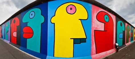 Thierry Noir in London - Broke in London Thierry Noir, East Side Gallery, The Berlin Wall, Street Mural, Street Wall Art, Best Street Art, Graffiti Murals, Murals Street Art, Berlin Wall