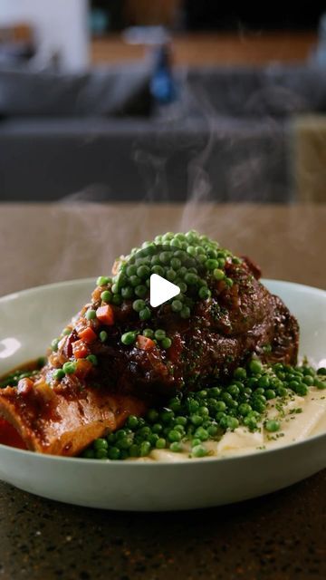 Matt Moran on Instagram: "A great dish to cook over the long weekend that’s guarantee to impress. Braised beef shin. 

Tips: Ask your local butcher for the beef shin, alternatively you could use short ribs, brisket or lamb shanks. Cooking on the bone adds flavour and be sure to tap out the soft delicious bone marrow. Browning the meat properly will add depth of flavour, and cooking low and slow helps to break down the connective tissue and muscle.

Braised beef shin                                               

Serves 4-6
Prep time 30 minutes 
Cooking time 3-4 hours 

Ingredients 
100 ml grapeseed oil 
2kg whole beef shin, bone in 
2 Tbsp flour 
50g butter
1 onion,  peeled &  1cm dice 
1 carrot, peeled & 1cm dice
1 celery stick, washed & 1cm dice
5 garlic cloves, peeled & finely sliced Beef Shin, Lamb Shanks, Connective Tissue, Braised Beef, Bone Marrow, Short Ribs, Grapeseed Oil, 4 Hours, Browning