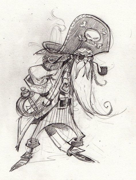 Old Pirate Character, Pirate Illustration Character, Pirate Art Drawing, Pirate Drawing Reference, Concept Art Characters Sketches, Pirates Drawing, Pirate Drawings, Pirate Sketch, Pirate Character Design