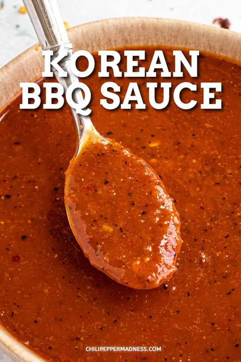 Korean Bbq Sauce Recipe, Asian Bbq Sauce, Bbq Sauce Ingredients, Carolina Bbq Sauce, Korean Bbq Sauce, Homemade Bbq Sauce Recipe, Bbq Marinade, Tangy Bbq Sauce, Homemade Sauce Recipes