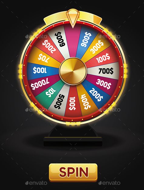 3D Spinning Fortune Wheel Spin Games Wheel, Spin Wheel Design, Spin The Wheel Design, Fortune Wheel, Spin Wheel, Online Roulette, Roulette Wheel, Lottery Games, Gambling Games