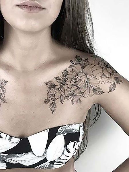 Best Chest Tattoos, The Trend Spotter, Chest Tattoos, Chest Tattoos For Women, Chest Tattoo, The Trend, Tattoo On, Tattoos For Women, Tattoos