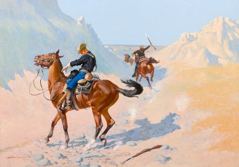 The Advance-Guard, or The Military Sacrifice (The Ambush) | The Art Institute of Chicago Apache Indian, Mr Brainwash, Frederic Remington, Hur Man Målar, Oil Painting Reproductions, Art Institute Of Chicago, American West, Painting Reproductions, The Military