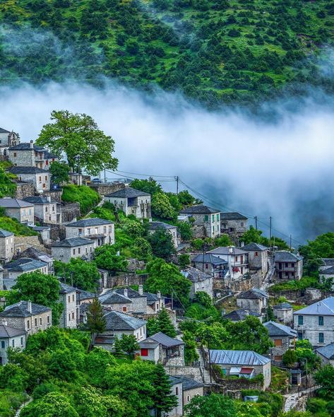 📍  Syrrako, Tzoumerka Epirus Greece  Photo credit: @kafetsis.a.fotis Epirus Greece, Mountain Village, Photo Credit, The Mountain, Greece