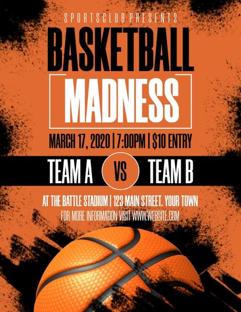 Basketball Flyer Design, Basketball Tournament Poster, Basketball Poster Ideas, Basketball Poster Design, Basketball Template, Basketball Event, Basketball Flyer, Basketball Tryouts, Graphic Design Posters Layout