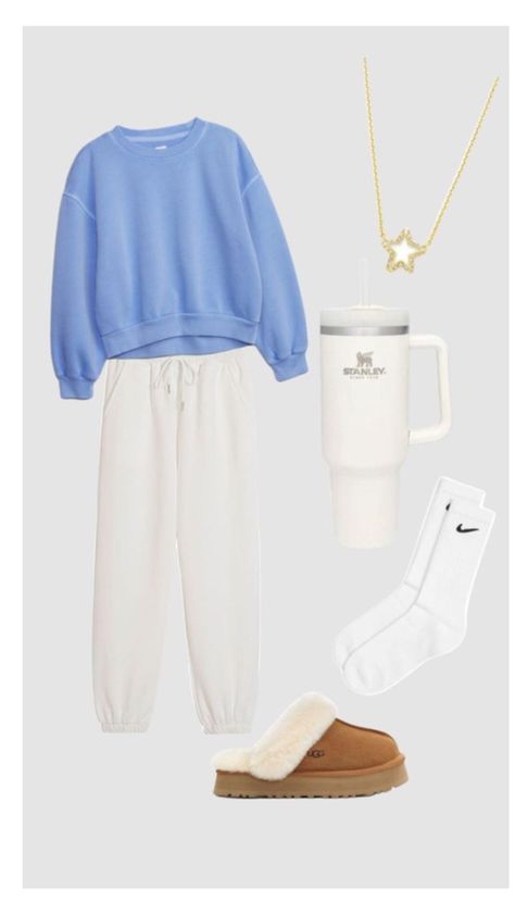 Cozy Sweatpants Outfits, Preppy Fits, Sweatpants Outfits, Outfit Combos, Skandinavian Fashion, Casual Preppy Outfits, Outfit Inspo Casual, Trendy Outfits For Teens, Cute Lazy Outfits