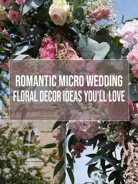 These Stunning Floral Decor Elements Will Really Put The "Wow" Factor Into Your Micro - Wedding Without Blowing Your Budget Floral Decor Ideas, Wedding Floral Decor, Budget Wedding Flowers, Large Floral Arrangements, Flower Curtain, Wedding Guest List, Decor Elements, Space Wedding, Floral Hoops